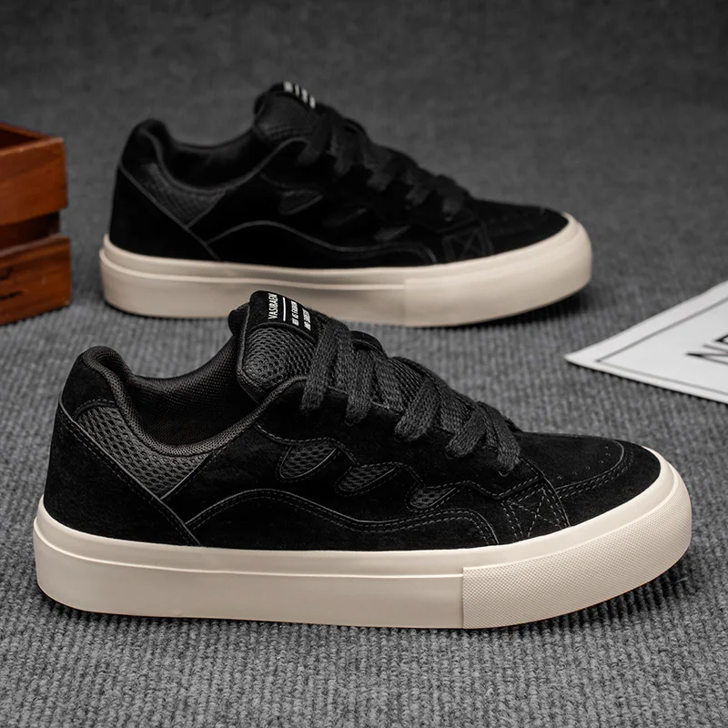 

Autumn 2025 Men's White Chunky Sneakers - Breathable Minimalist Design, Student-Friendly & Instagram Popular