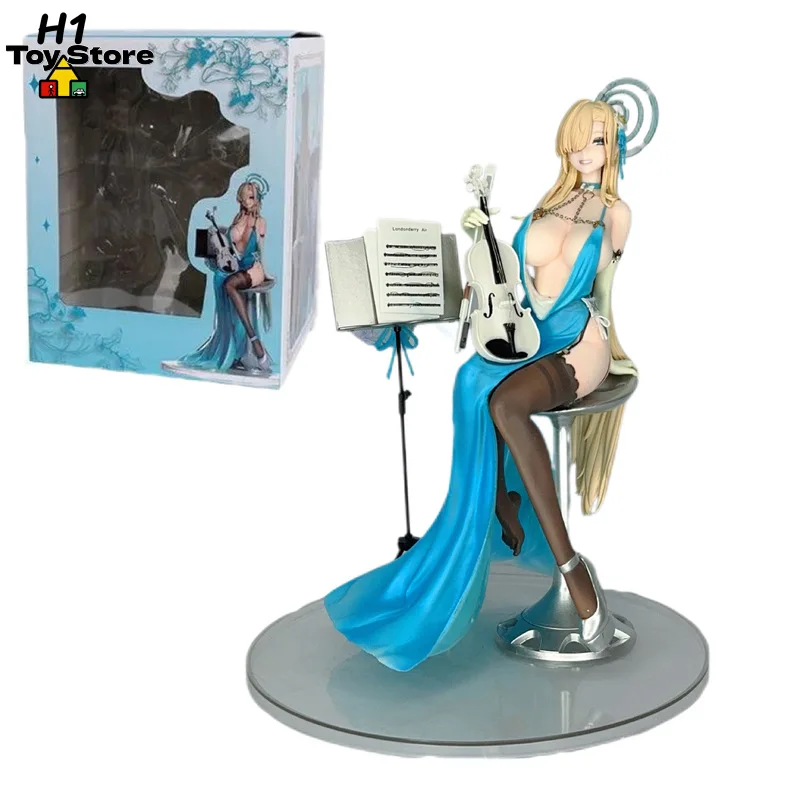 

Фигурка Ichinose Asuna из Blue Archive в официальной одежде, аниме-статуэтка красивой девушки с скрипкой, 2D коллекционный декоративный элемент для рабочего стола