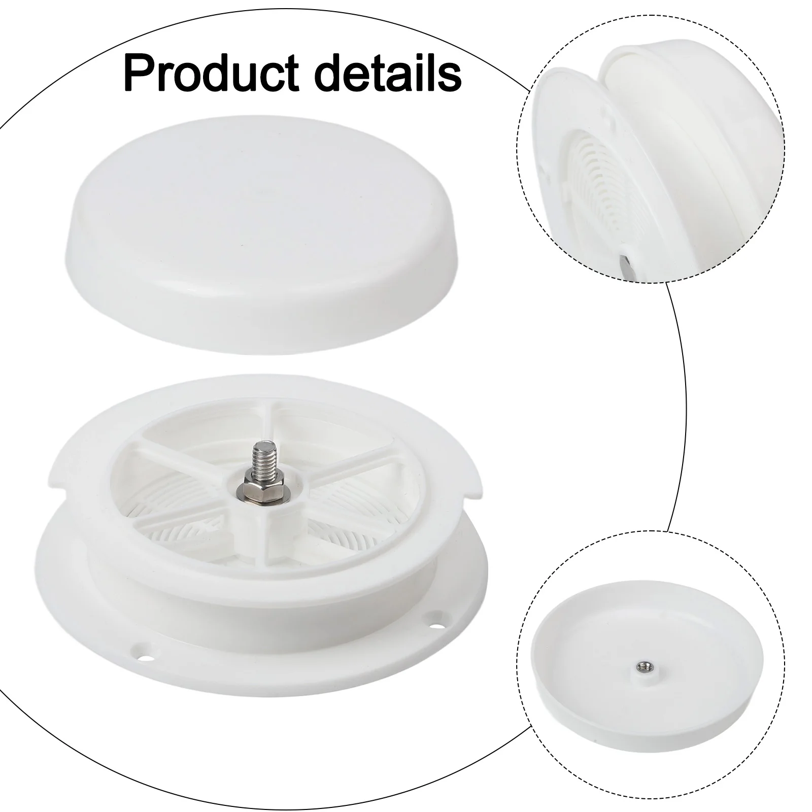 For RVs For Campers Ventilation System Upgrade Water Cover Guard Cap Weather Protection White Weather Effective Airflow Control