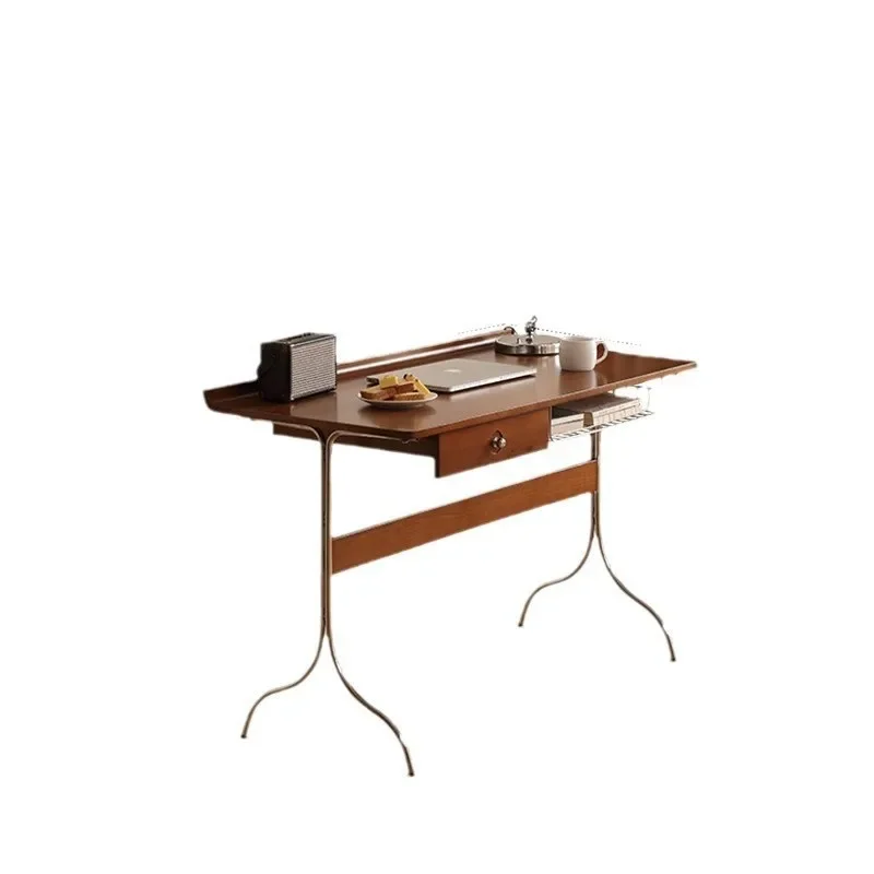 

medieval desk solid wood home retro computer desk, Nordic simple small apartment office desk, bedroom small desk