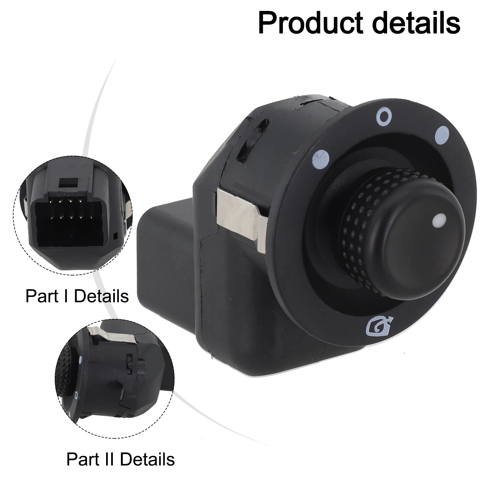 Power Switch Button Car Power Mirror Switch Lightweight Construction Lightweight Design Reliable Performance Small Size