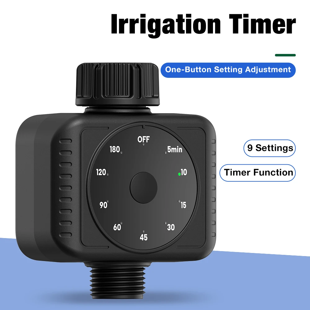 Automatic Water Timer 5-180 Mins Drip Irrigation System Sprinkler Countdown Irrigation Controller for Garden Watering