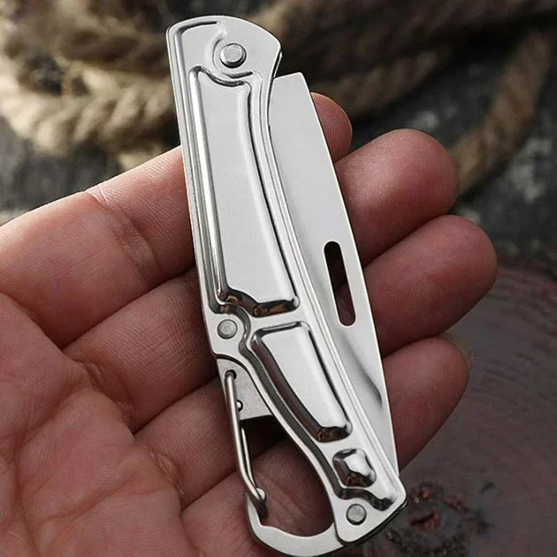 Portable High Hardness Mini Folding Knife Stainless Steel Survival Hunting Camping Self-defense Camping Knife Folding Knife