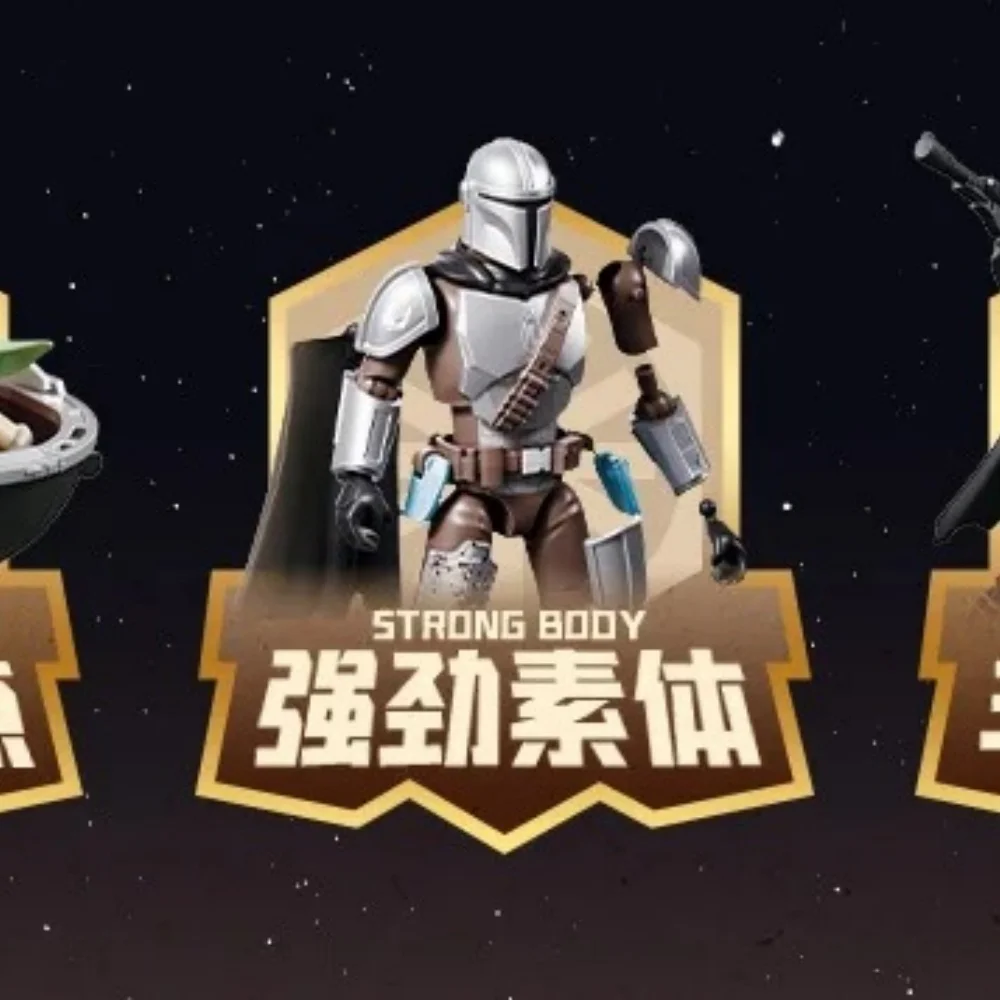 NIEUWE BLOKES Originele Mandalorian GV01 Star Wars Speelgoed Djarin Mando Grogu Yoda Boba Fett Imperial Stormtrooper Action Figure Gift
