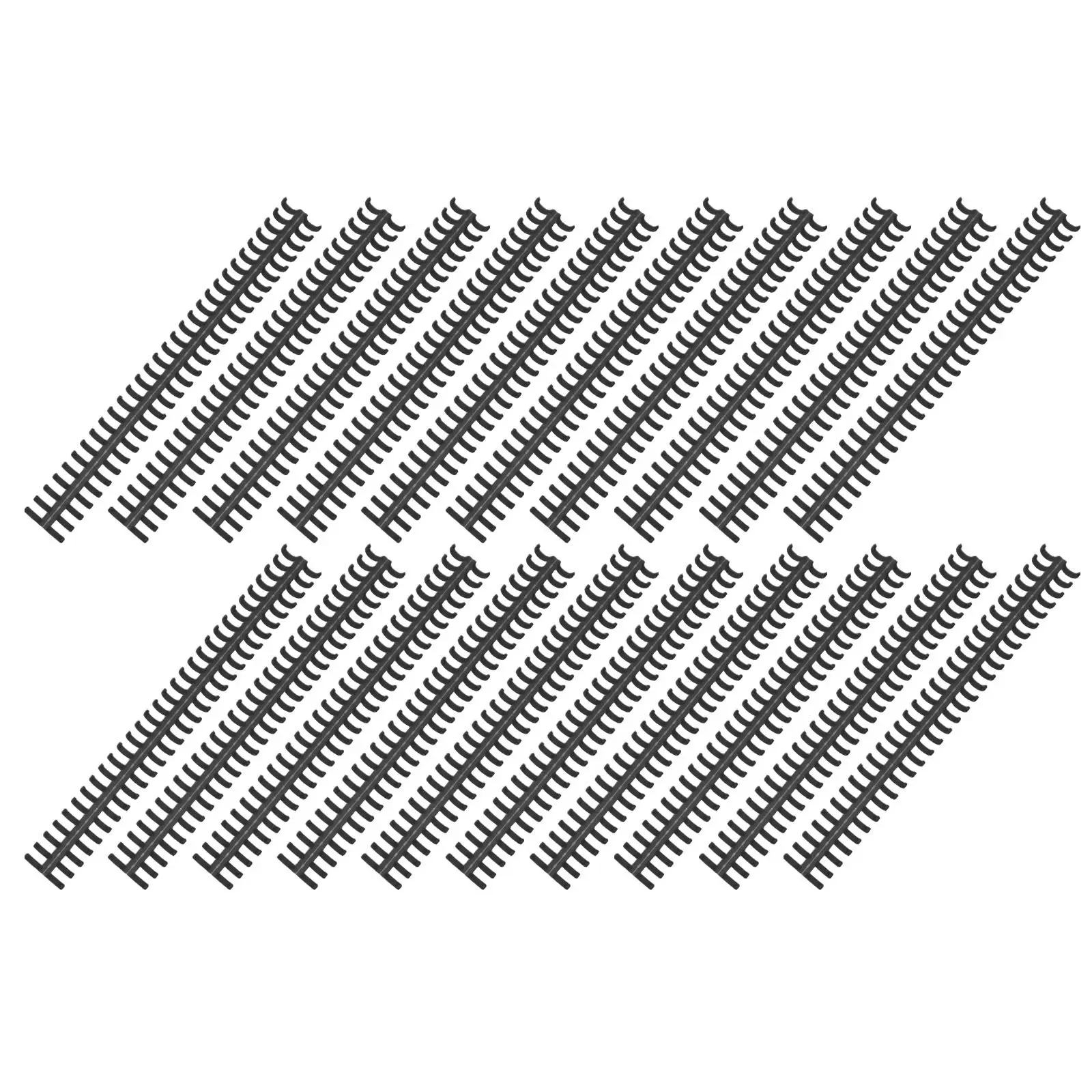 20Pcs Plastic Binding Coils 30 Hole Round Design Loose Leaf Notebook Rings for DIY School Office Report Binding Supplies view 2