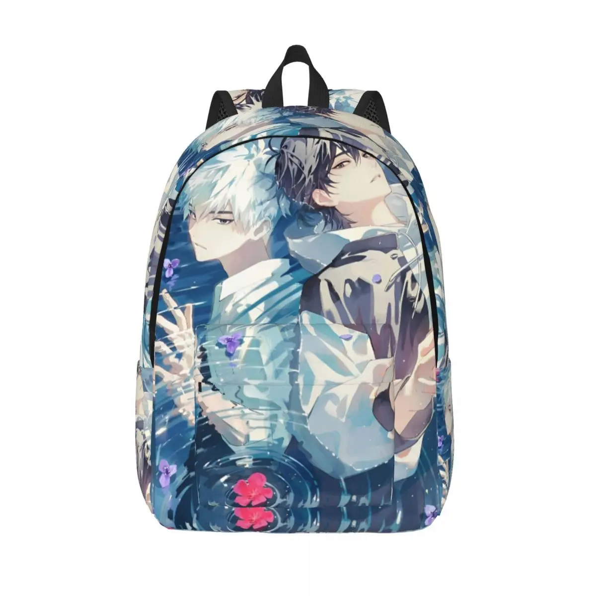 

Link Click Anime Backpack for Men Women Cool High School Work Daypack Laptop Canvas Bags Gift