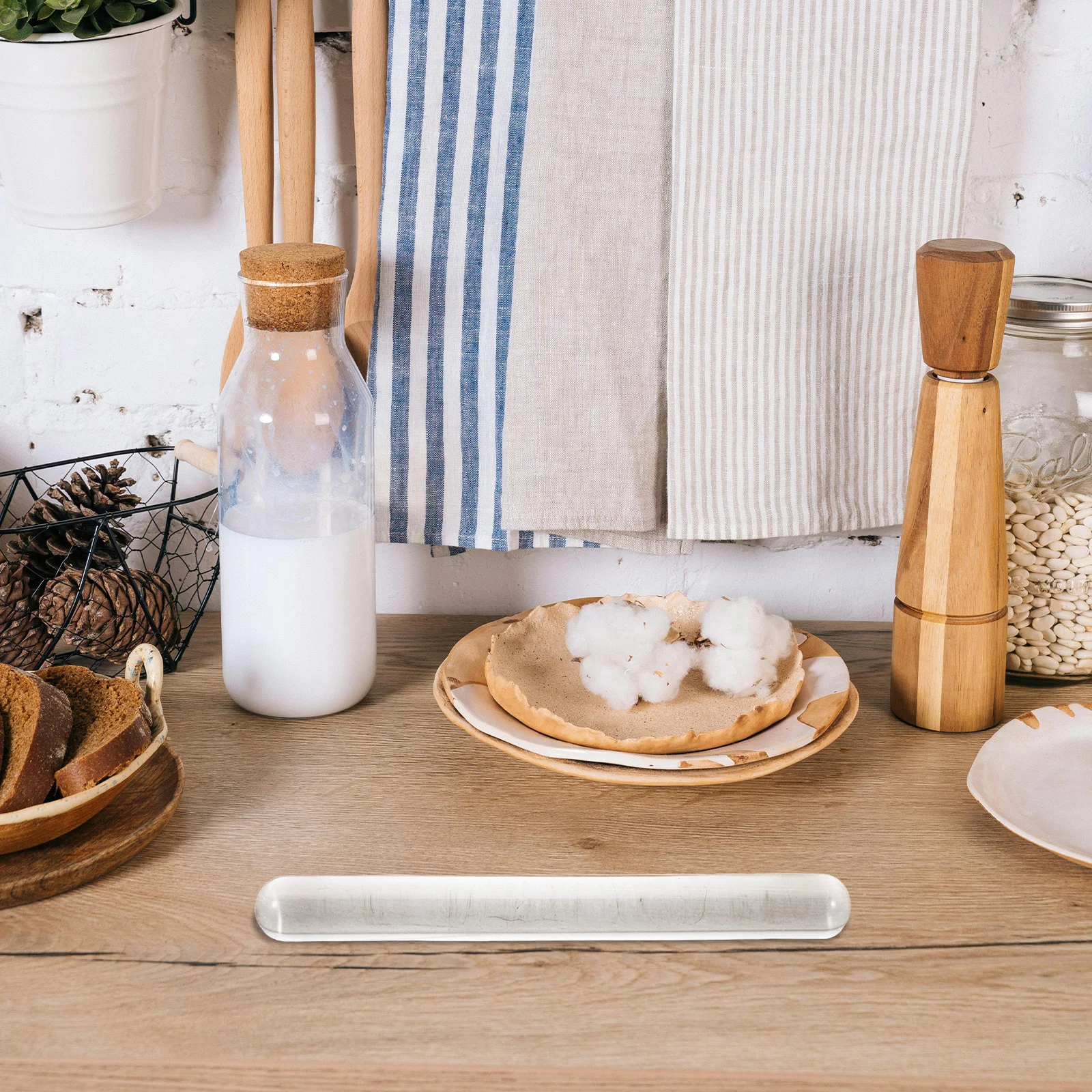 شفافة كريستال شوبك غير عصا للخبز فندان الجليد المعكرونة الطين النمذجة أداة فرد العجين أواني المطبخ الخبز