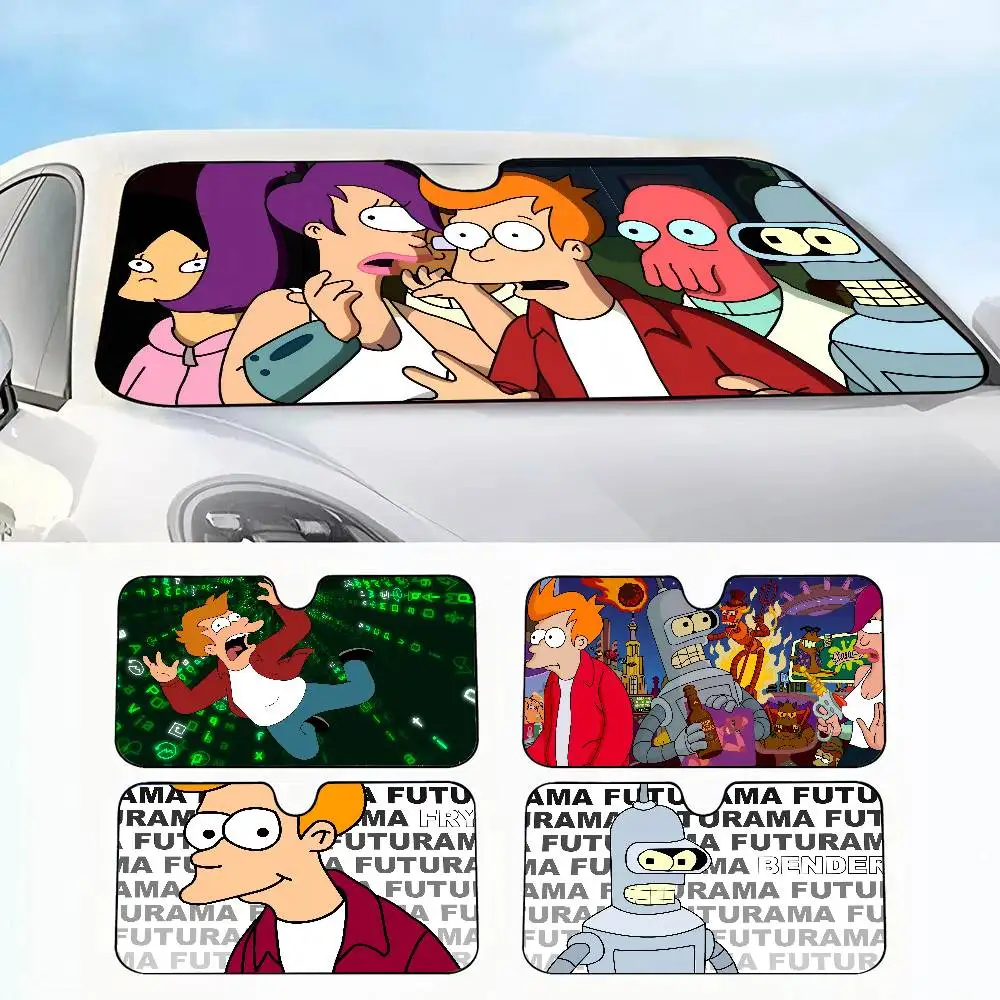 

Hot Cartoon f-Futurama Car SunShade Car insulation windshield sunshade, UV blocking sunshade protector