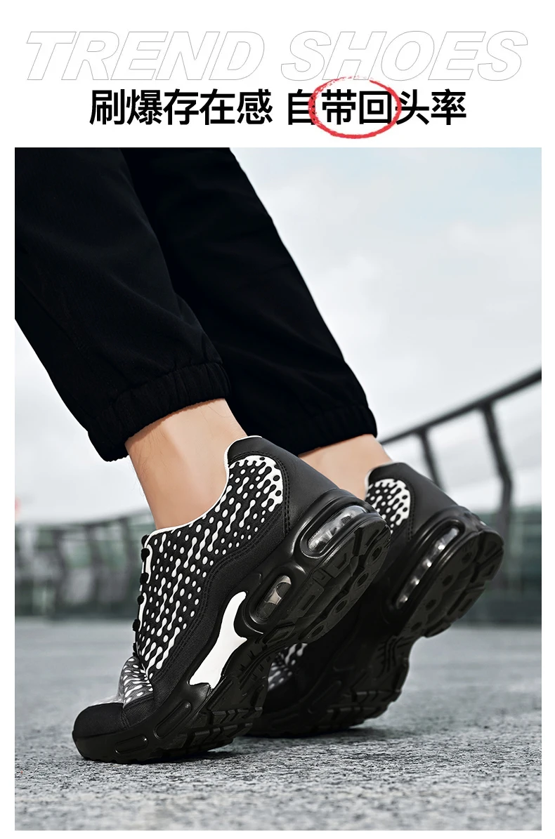 Herren-Sportschuhe, atmungsaktive Mesh-Schuhe, gepolsterte Outdoor-Schuhe mit Luftpolsterung, Freizeitschuhe, Straßenlaufschuhe – Detail 9