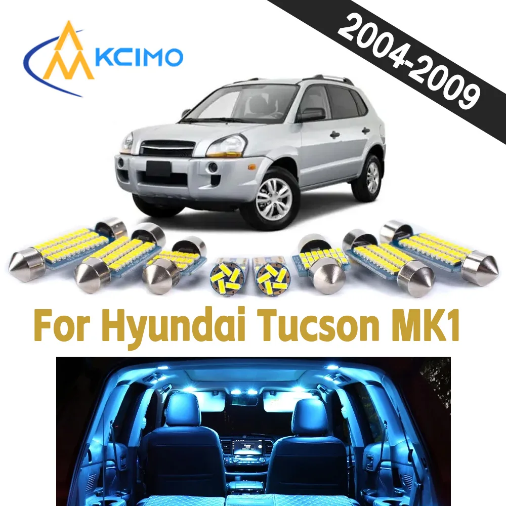 

Durable Auto Interior LED Light Kit For Hyundai Tucson MK1 2004-2009 CANBUS Bright Wear Resistant Vehicle Indoor Lighting Bulbs