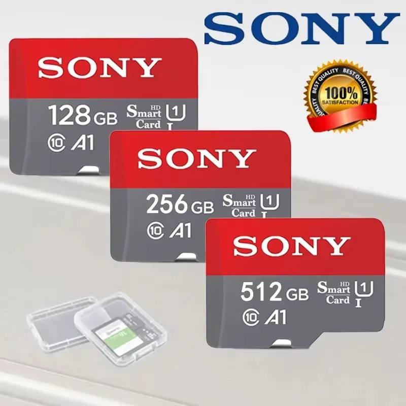 

SONY 128GB MicroSD Card Class 10 with SD Adapter A1 256GB 512GB 1TB 4K High Speed Cartao De Memoria Flash Memory TF Mecard C10 ﻿