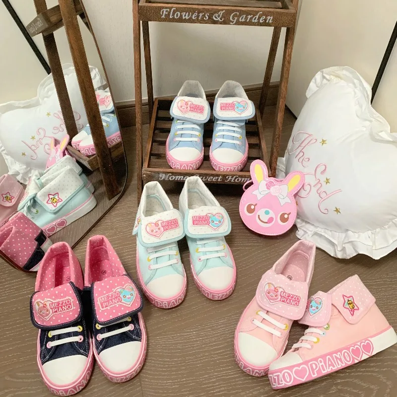 Sweet Girl Student Denim Canvas Shoes Japanese Cute Shoes Spring and Summer New Fashion Cartoon Embroidered Women's Casual Shoes view 5