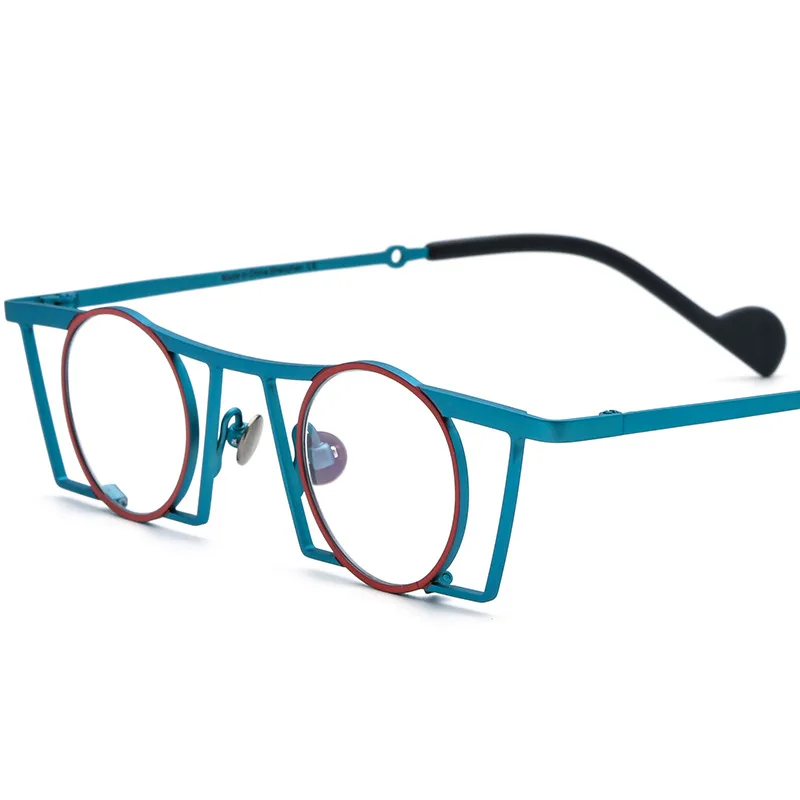 

Vintage Unique Classic Italy Style Ultralight Eyeglass Frames Pure Titanium Prescription Reading Glasses For Men Optical Eyewear