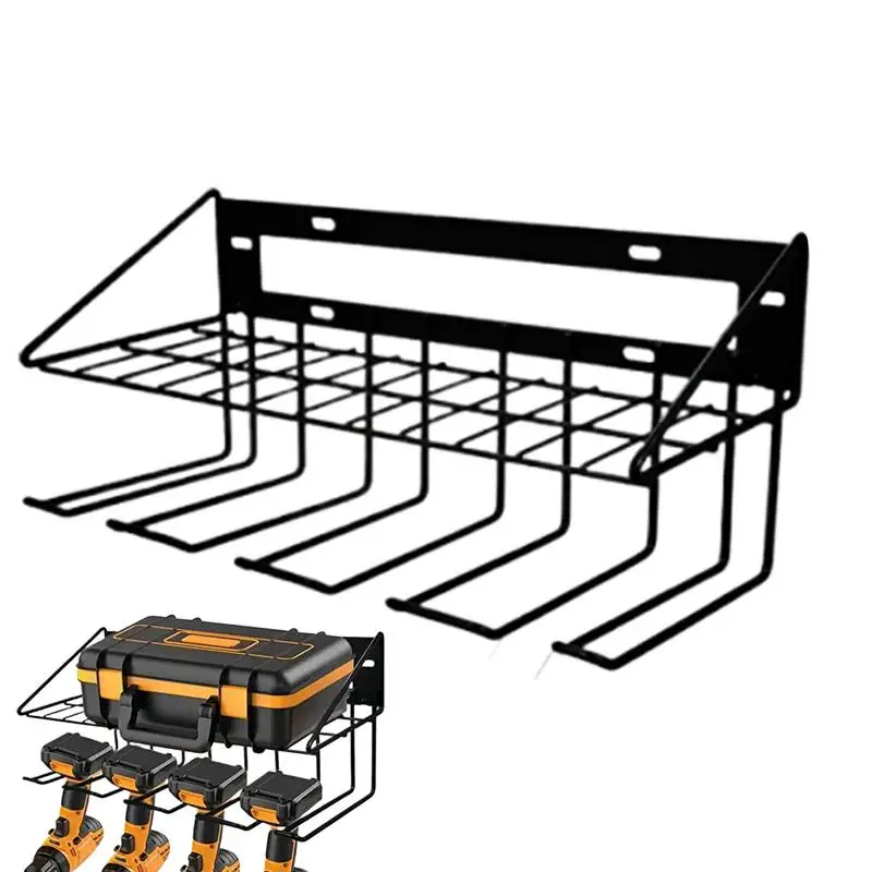

Wall Tool Organizer Garage Tool Shelf Metal Wall Mount Hanger Storage Rack For Garage Home Shed Organization For Drills