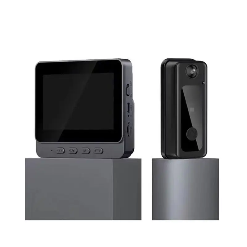 A42Z-Wireless Doorbell, Wide Angle Lens, Wireless Bell With Intercom Camera, 4.3 Inch Screen Video Night Vision Doorbell