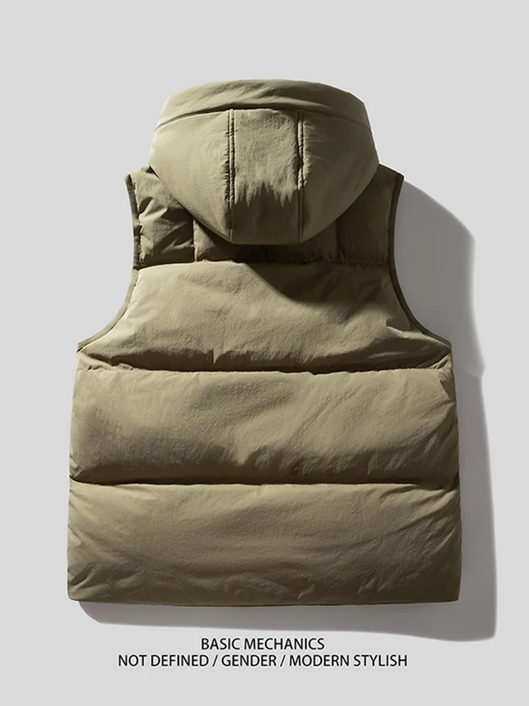 American Retro Workwear down Vest Men's Outerwear Couple's Women's Sle Vest Versatile Winter Thi Casual Jaet