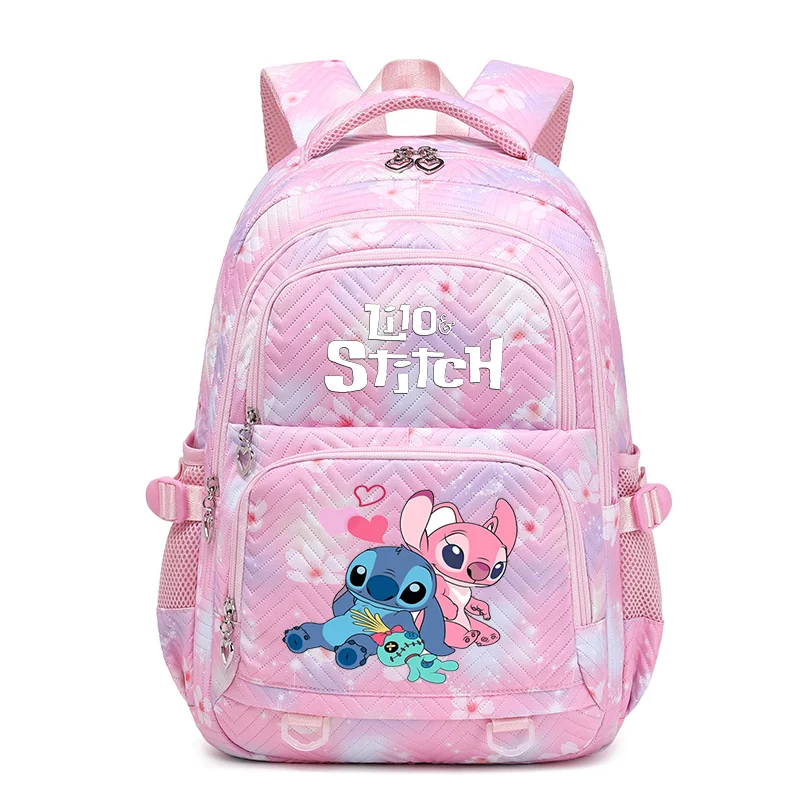 Tas punggung wanita kedap air Disney Lilo Stitch ransel tas perjalanan wanita tas sekolah untuk remaja perempuan tas buku Mochila