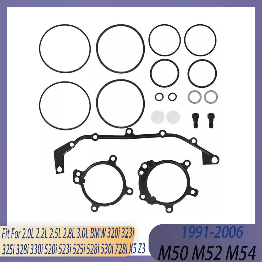 Dual VANOS O-Ring Seal Rebuild Kit Fit 2.0 2.2 2.5 2.8 3.0 L M52 M54 91-06 For BMW 320i 323i 325i 330i 520i 525i 528i 530i X5 Z3