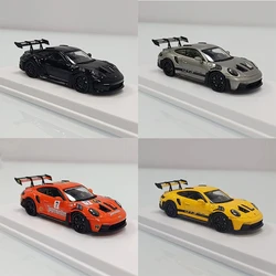 Diecast Original 1:64 Scale 911 GT3 RS 992 LMLF Sports Car Simulation Alloy Car Model Collectible Gift Toy Souvenir