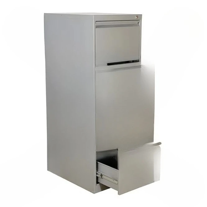 Office Furniture Iron Lockable File 4 Sliding Storage Drawer Mobile File Cabinet