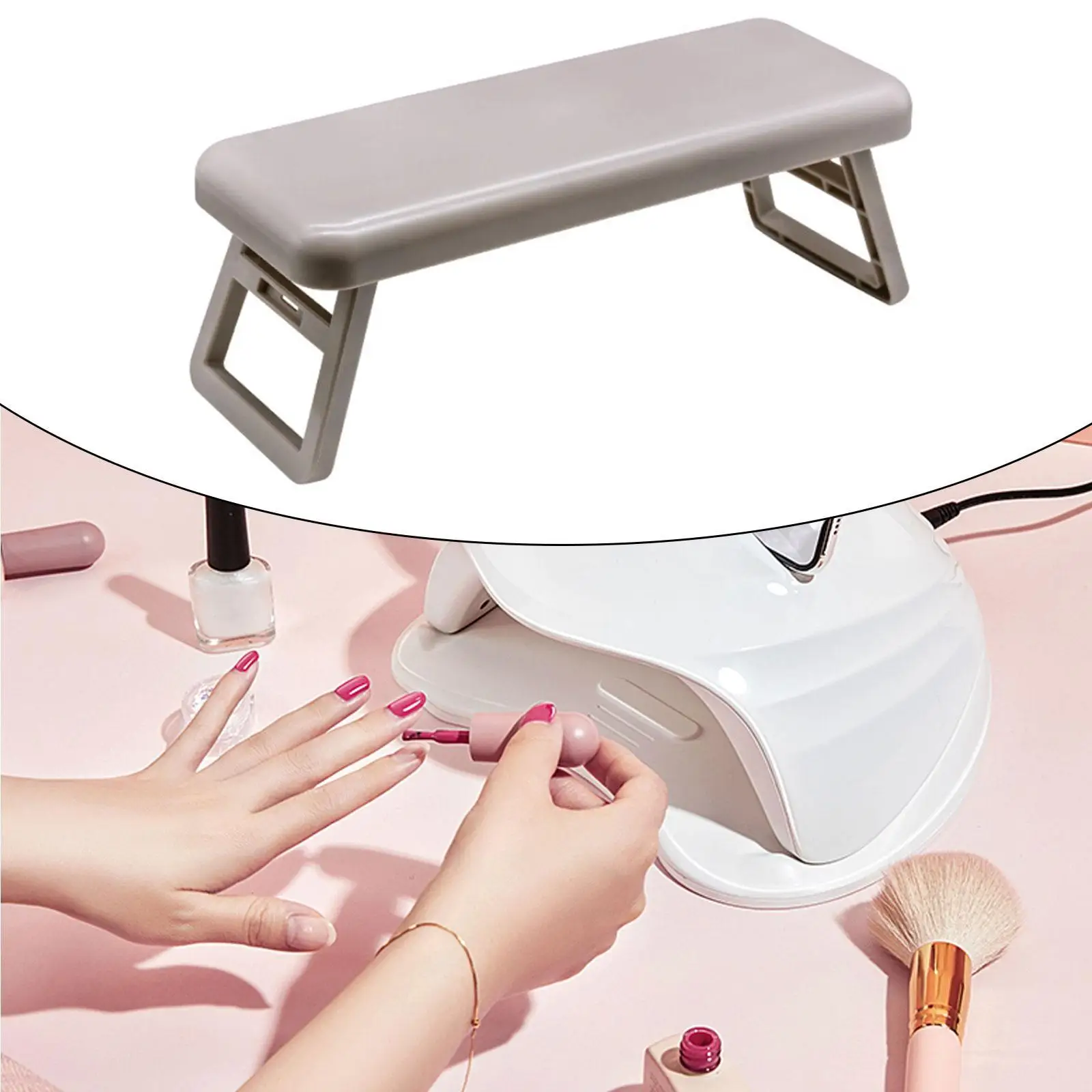 Foldable Nail Arm Rest Nail Table Mat Portable Hand Pillow Nail Hand Rest for