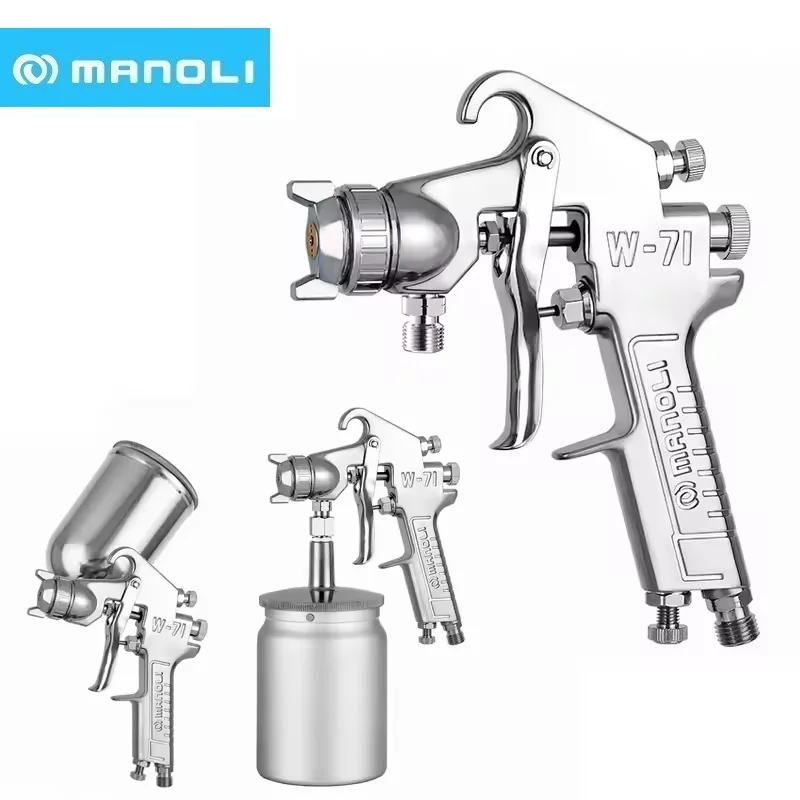 MANOLI W-71 Profession Spray Gun Paint Sprayers Highly Atomized Wooden Furniture Spray Guns Mini Nozzle Air Painting Gun W71