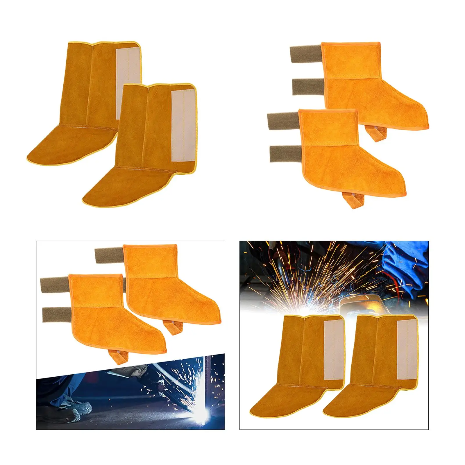 Welded Foot Covers Anti Splashing Welding Boot Protectors Heat Insulation
