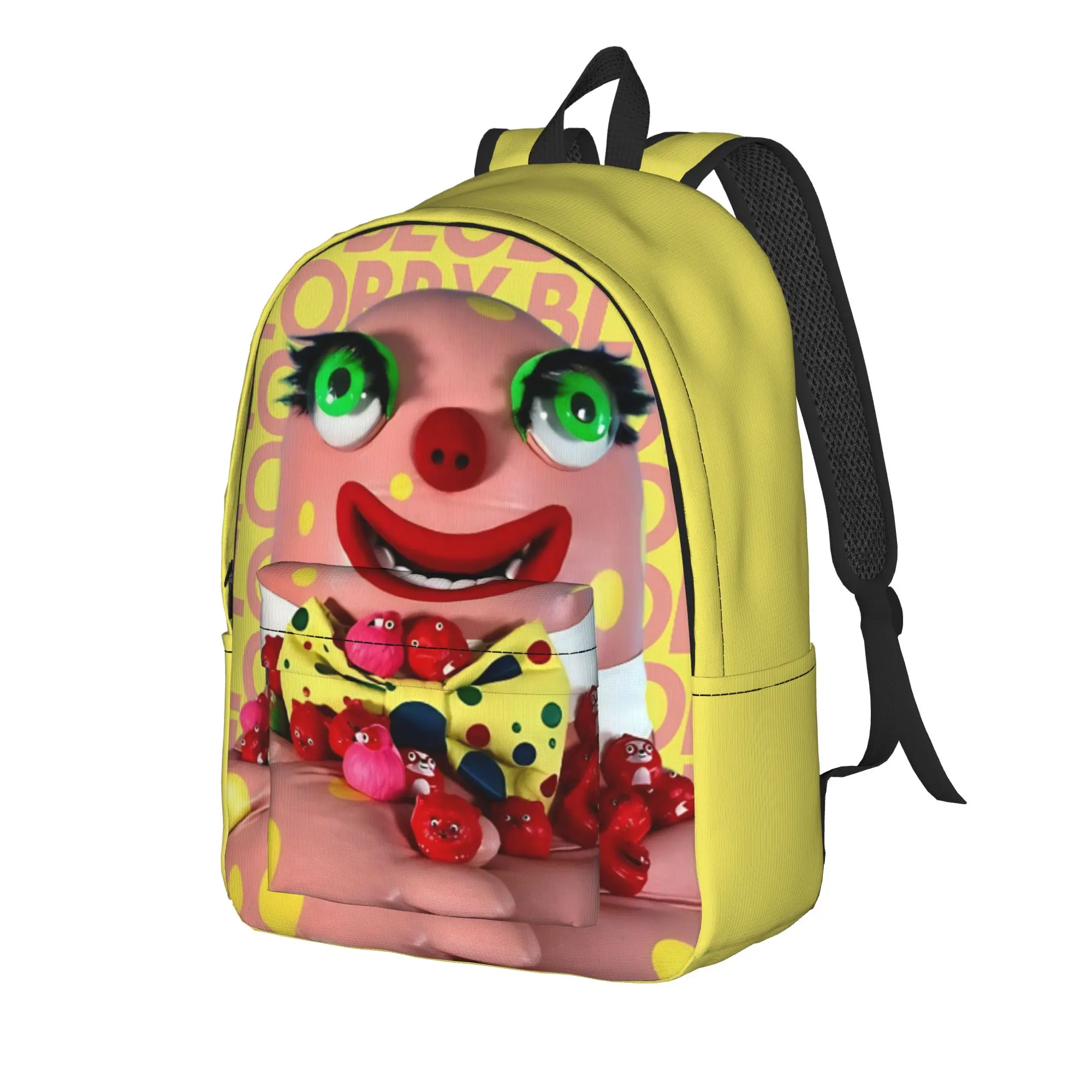 Back to school season Dual-Use pink spotted Knapsack Mr Blobby Ladies Knapsack Backpack