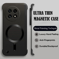Ultra Thin Hard PC for Magsafe Magnetic Wireless Charge Case For Oneplus 13 12 12R 11 11R 10T 10 Pro Shockproof Frameless Cover