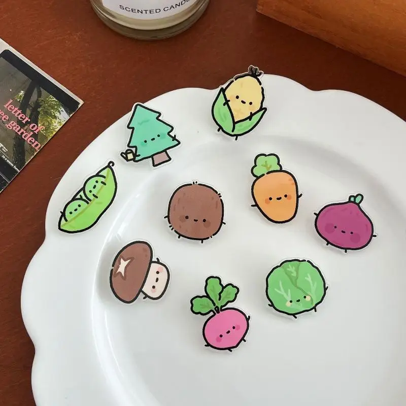  Cartoon Fruit Food Sealing Clip PP Cute Decorative Clamp for Memo Note Snack Bags and Gift Boxes