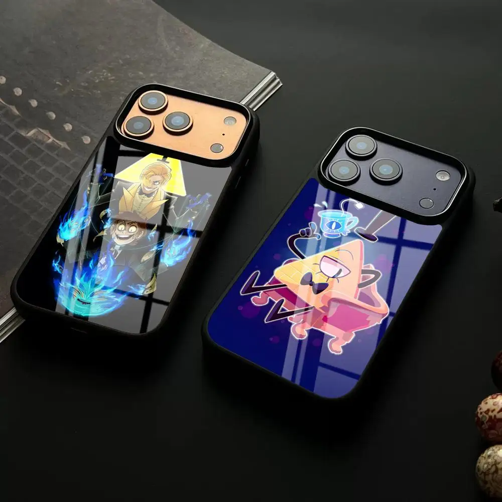 Funda de teléfono Gravity Falls Comic Anime para iPhone 17 Air 16 al por mayor y 15 13 12 14 11 Pro Max Glass Mini X Xr Xs 8 7 Plus de lujo
