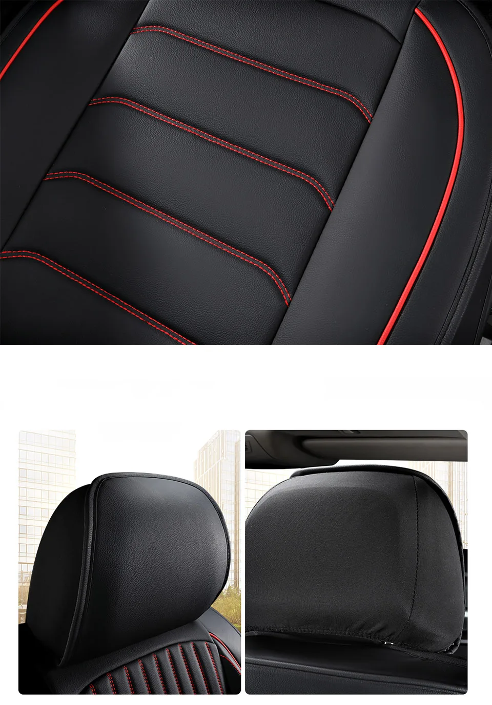 Leder-Sitzbezug für Skoda Octavia 2, Superb 3, Karoq, BMW E60, E61, Touring – Autozubehör, Innenraum, Dropshipping, Komplettset. – Detail 19
