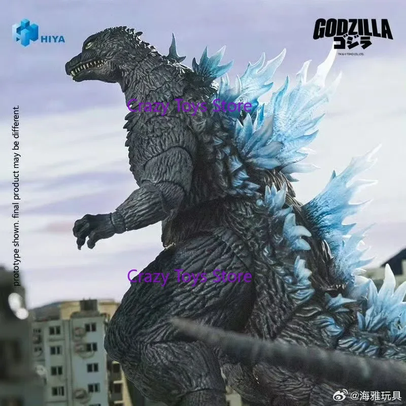 Figurki akcji HIYA 18 cm, seria Exquisite Basic, Godzilla kontra Mecha Godzilla, Godzilla z promieniem termicznym, zabawka anime, prezent - dostępne od ręki.