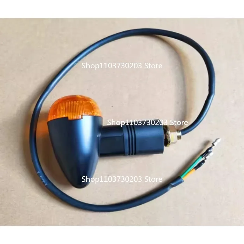 Suitable for CG125 Jialing70 GN Series Motorcycle, Retro Electroplating Yellow Side Turn Signal Replacement Spare Parts