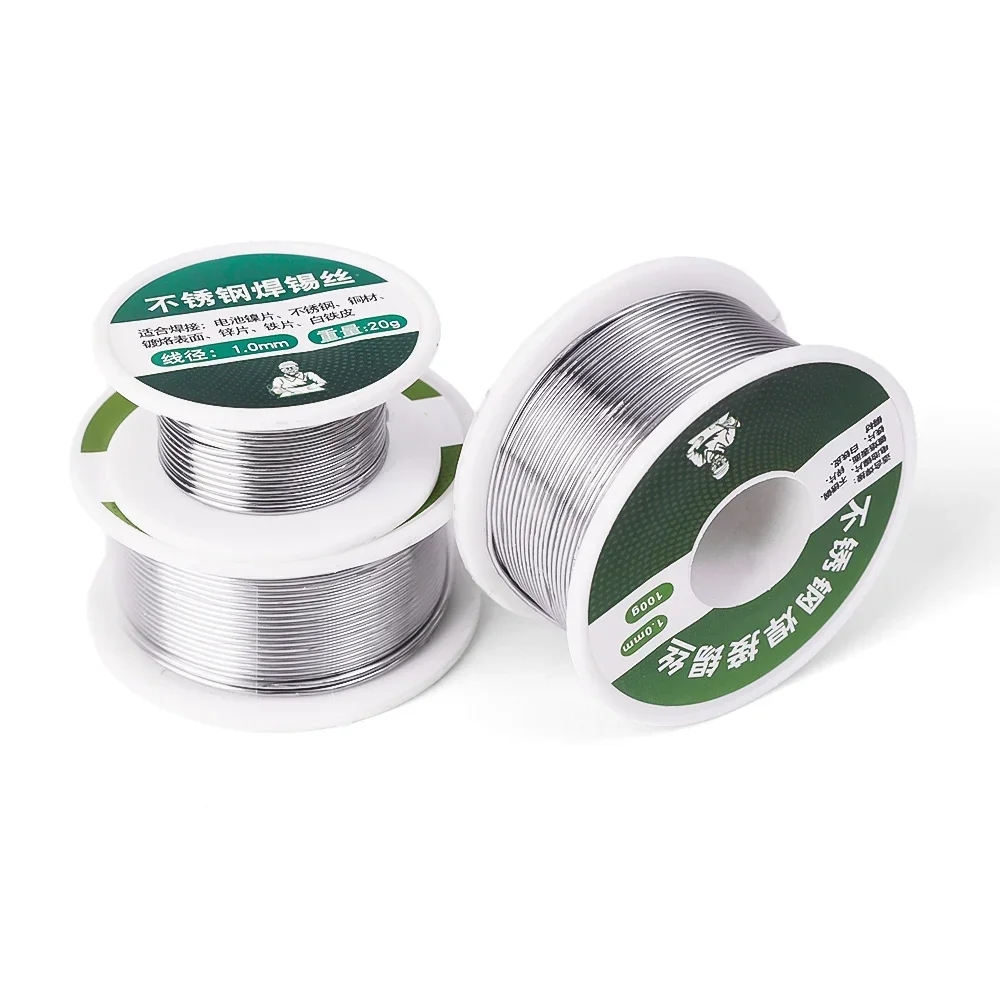 20-100g Tin Wire Soldering with Flux Easy Electrical Repair Melt Stainless Steel Aluminum Copper Iron Metal Welding Cored Rods