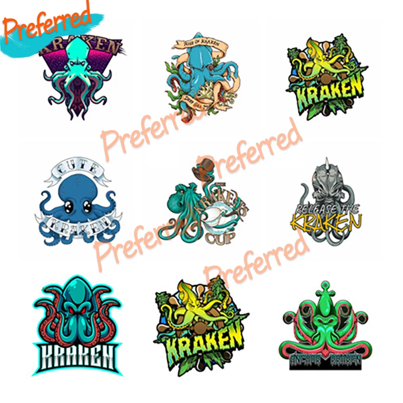 

Cartoon Decal Kraken Norway Car Sticker Waterproof Car Bumper Window Surfboard Camper Laptop Toolbox Motorcycle Vinyl Decal