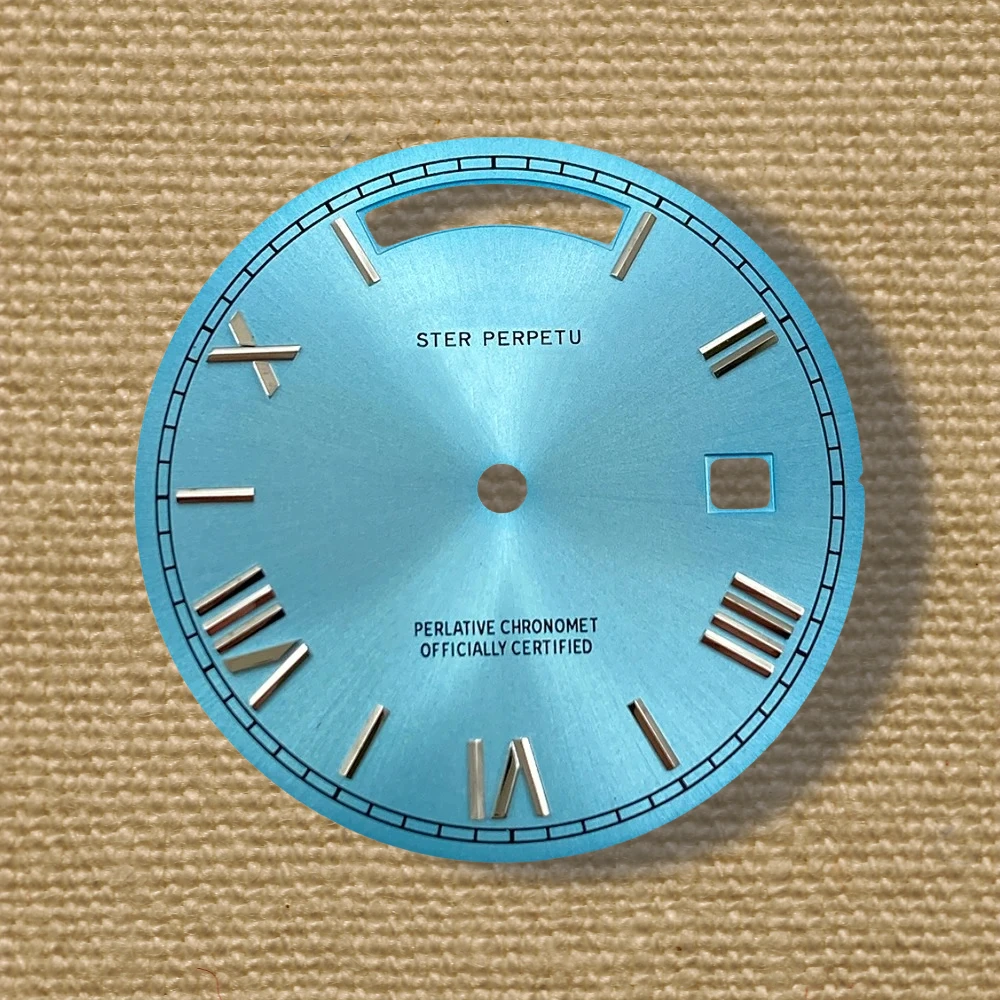 31mm s logotipo dia e data numerais romanos dial caber 8285 movimento sunray mostrador de alta qualidade acessórios de modificação de relógio