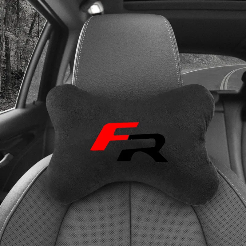 Car Headrest Neck Pillows Seat Belt Shoulder Protector Pads Auto Accessories For Seat FR Leon Ibiza Ateca Altea Cupra Formentor