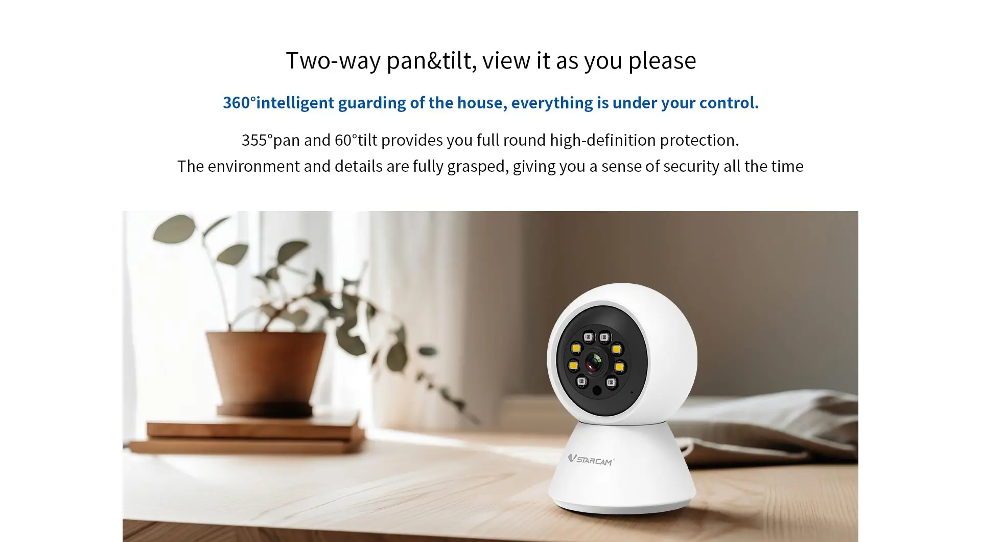 Vstarcam-Wireless PTZ IP Dome Camera, Full Color, AI Humanoid Detection, Home Security, CCTV Intercom, Baby Monitor, 2MP, 1080P, C991