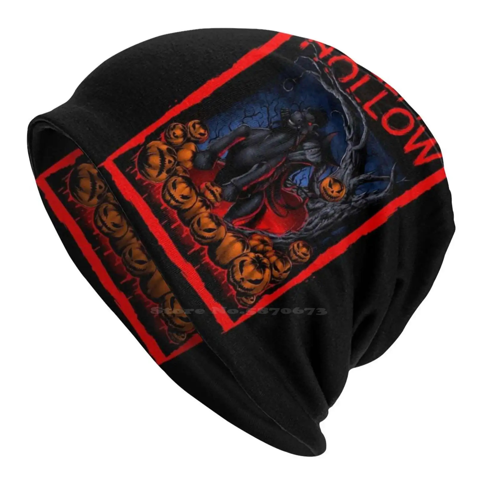 Sleepy Hollow Knitted Hat Warm Beanie Outdoor Caps Halloween Gothic Dark Tim Burton Pumpkins Sleepy Hollow Sleepy Hollow Sleepy