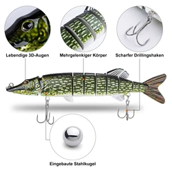 Señuelo Multiarticulado Goture Swimbait – Wobbler Hundido Realista