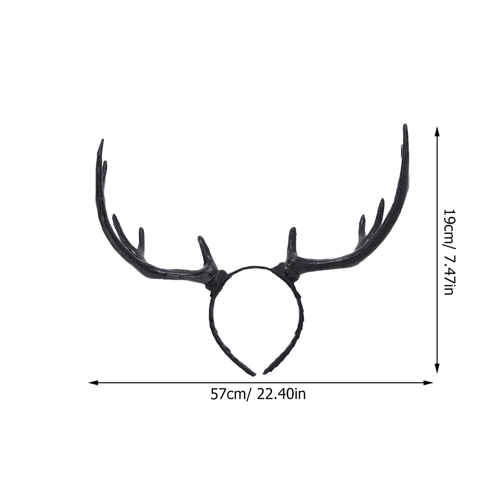 

1Pcs Elk Horn Headband Christmas Hair Accessories Durable Xmas Hair Hoop Costume Party Props Fashion Hairband for Holiday