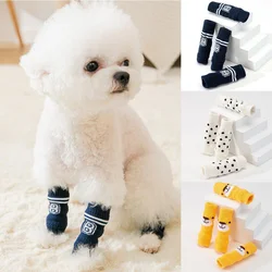 4Pcs Pet Anti dirty Socks Leggings ginocchio cane stivaletti calzini gatto gamba calzino caldo gamba Protector cani gatto cucciolo calzini copertura