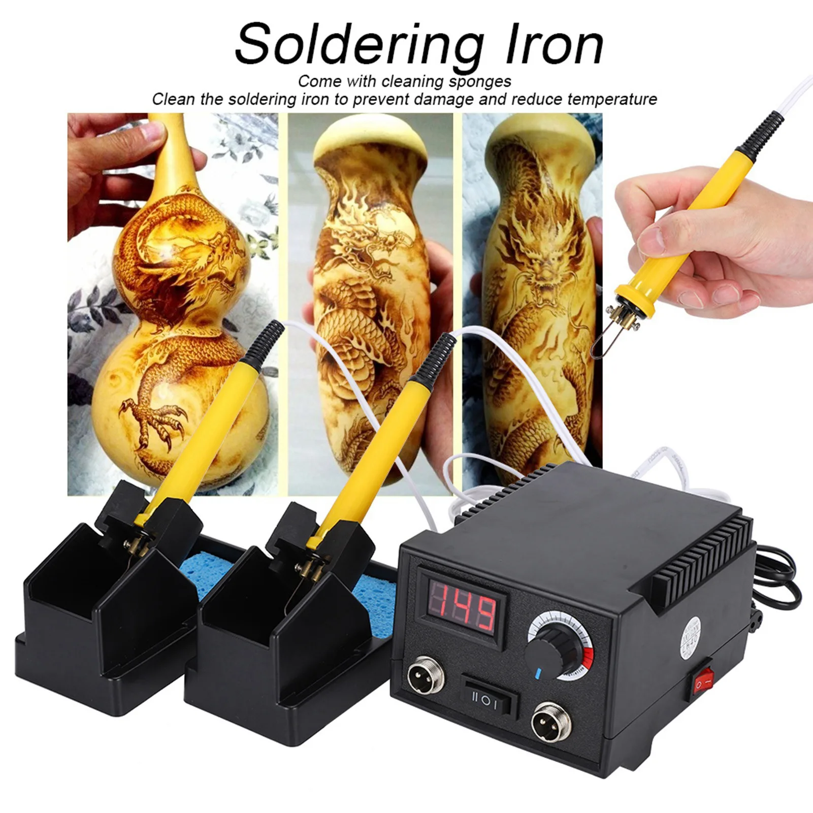 pyrography-machine-wood-burning-kit-tool-professional-adjustable-temperature-pyrography-gourd-board-soldering-iron