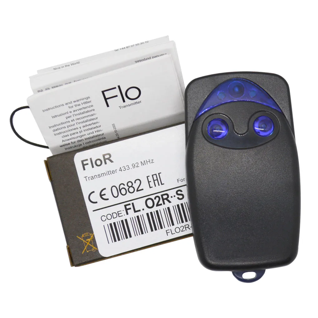 FLORS FLO2RS FLO4RS 433,92 MHz Remote control of garage doors/doors INTI1 INTI2 INTI2L ON1 ON2 ON4  2-50PCS