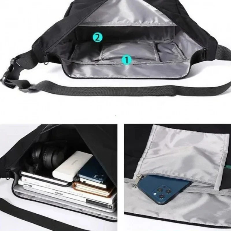 Men Messenger Bag Fashion 14inch Laptop Oxford Waterproof Travel Shoulder Bag All-match Large Casual Single Bag for Male Handbag