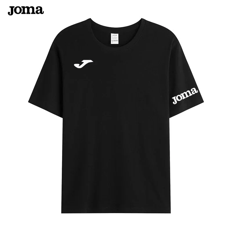 

Joma 100% Cotton Solid Tshirts Men Woman Short Sleeve Fashion Brand Trend Casual Soft Clothing Tees Combed Cotton Summer Tops