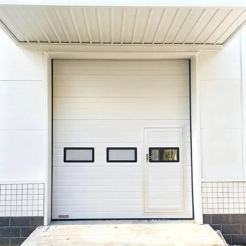 Insulated Rapid Delivery Sectional Door for Hangar, Cold Storage, PU Foam Filled, Energy Saving