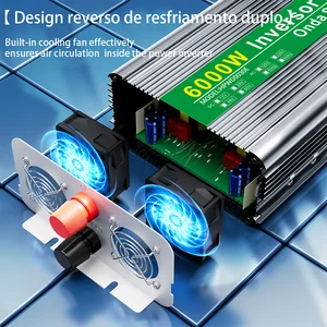 Hall Wechselrichter 12V 220 V Pure Wave 3000W/6000W 2x Brasilianischer Sockel 1x USB für Camión RV Coach 10 Hauptverkäufe 6000W Wechselrichter - №9