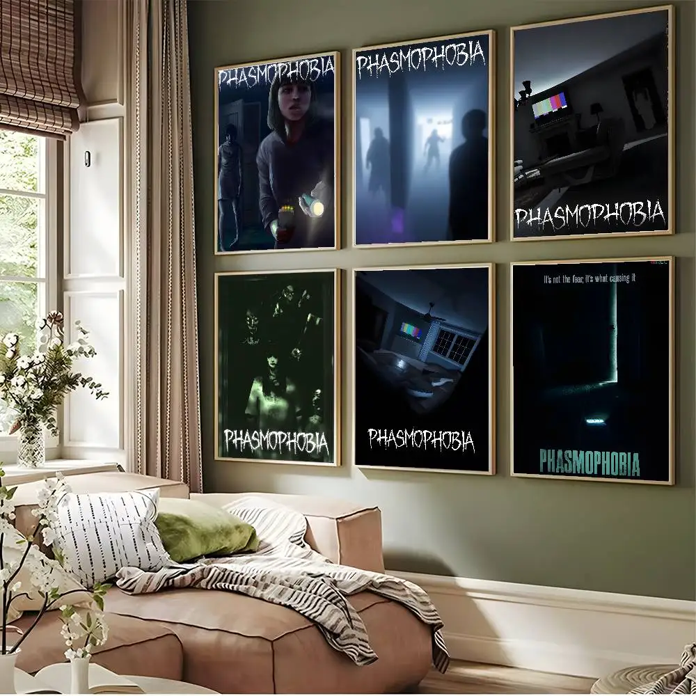 

Video Game P-phasmophobia Poster Artistic Design Premium Wall Decor For Bedroom Living Room Home Aesthetic Gift